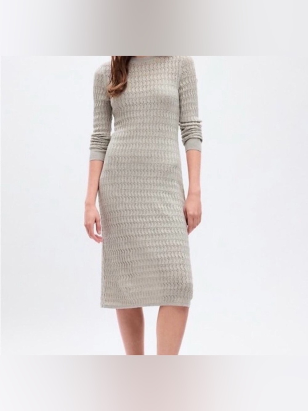 GAP midi sweater dress. gray/silver color. size XL. NEW with tags.